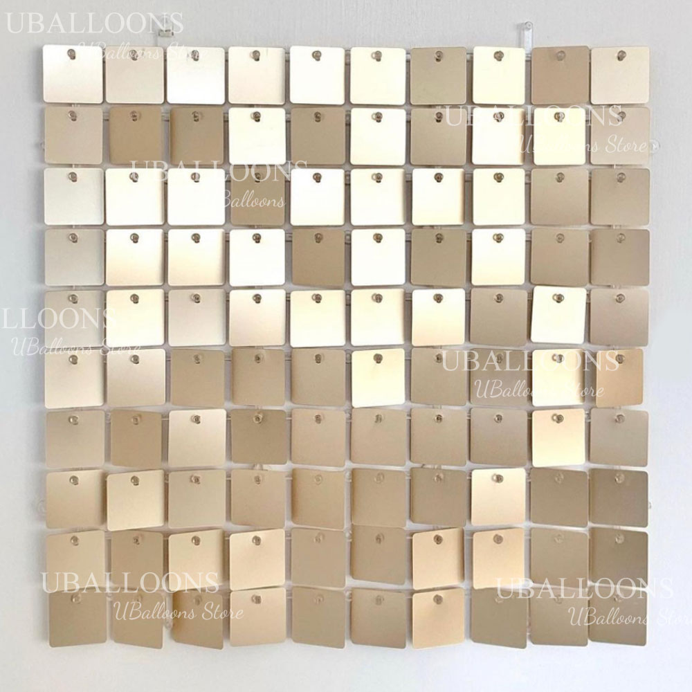 Sequin Fabric Panel - Матовые панели для декора цвета шампанского