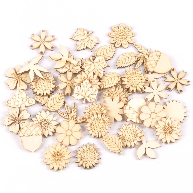 Embellish Craft - 30 шт., деревянные аксессуары для рукоделия,