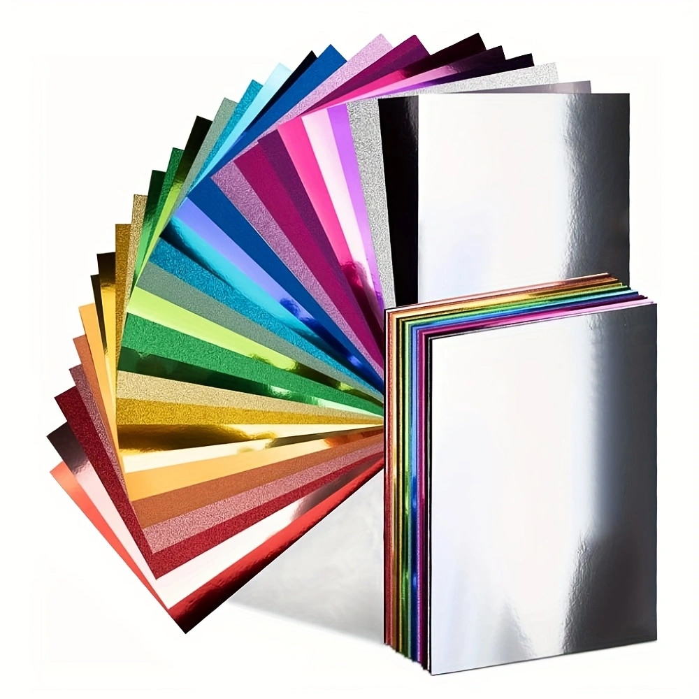 Glitter Vinyl Roll - Зеркальная голографическая цветная блестящая бумага из