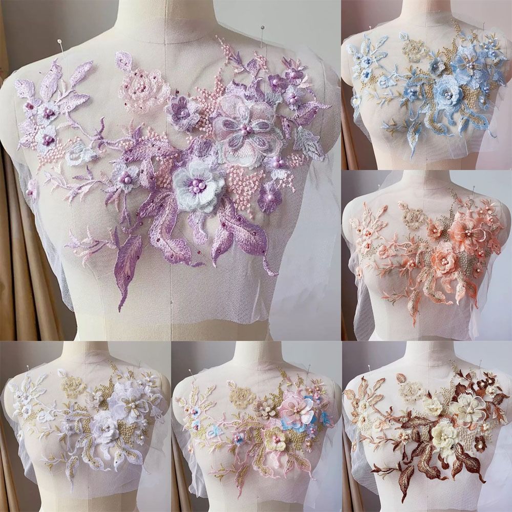 Applique Patch Flower - Модные элегантные цветные нашивки с пайетками