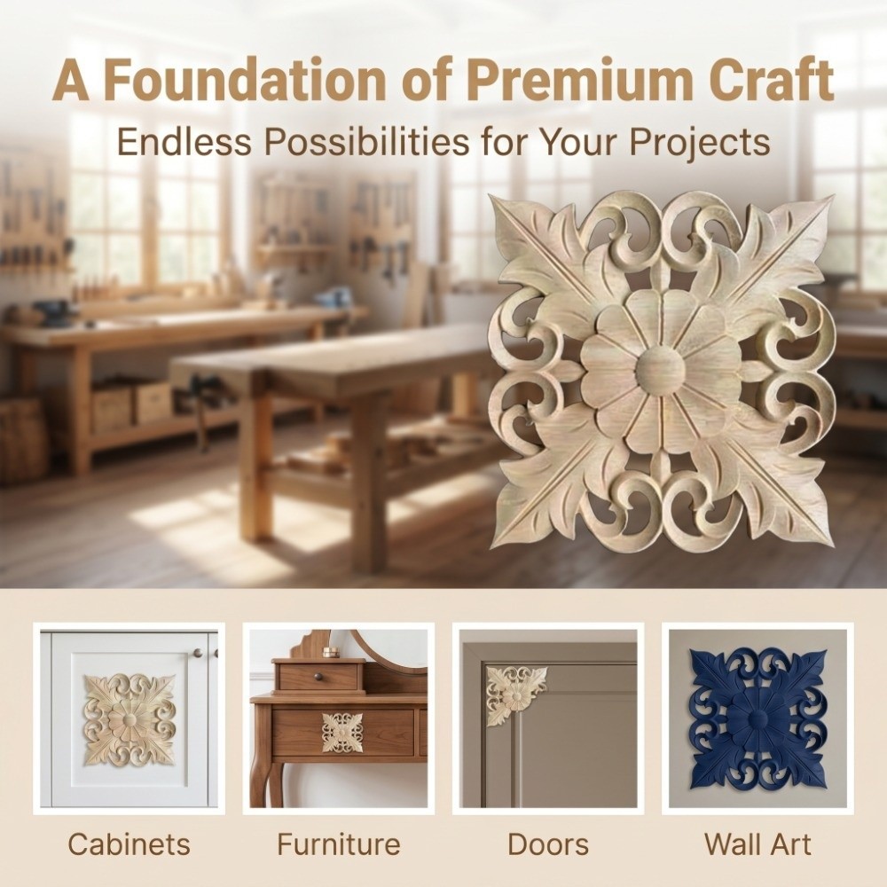 Деревянная резная аппликация д – обзор и цена Embellish Craft