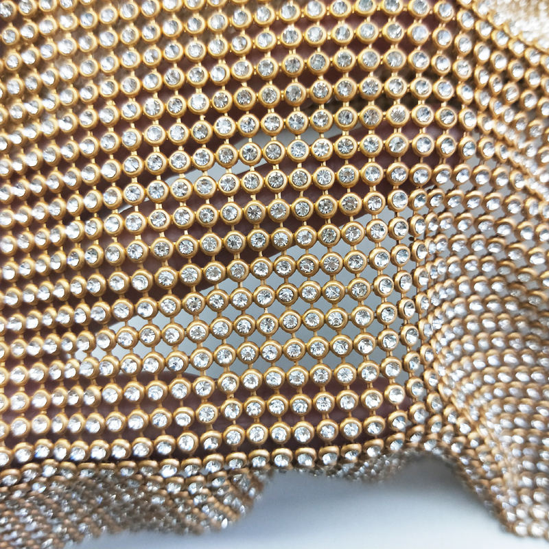 45x120 см блестящая золотая ос – обзор и цена Crystal Mesh Fabric