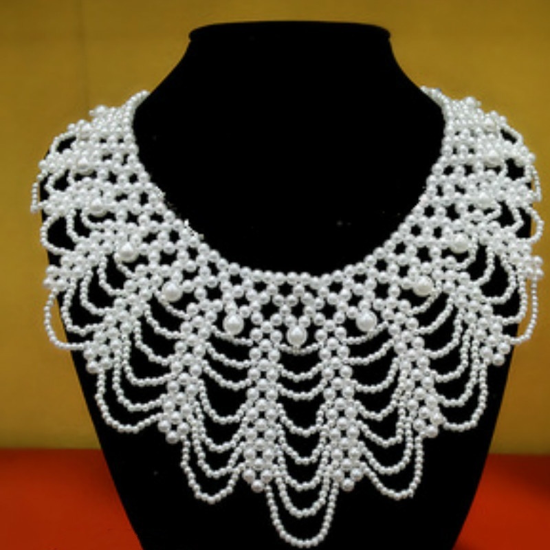 Новое колье с жемчужными бусин – обзор и цена Beaded Trim Fringe
