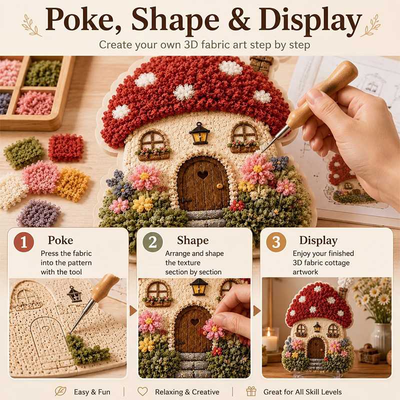 Набор для рукоделия «3D Домик- – обзор и цена Embroidery Craft