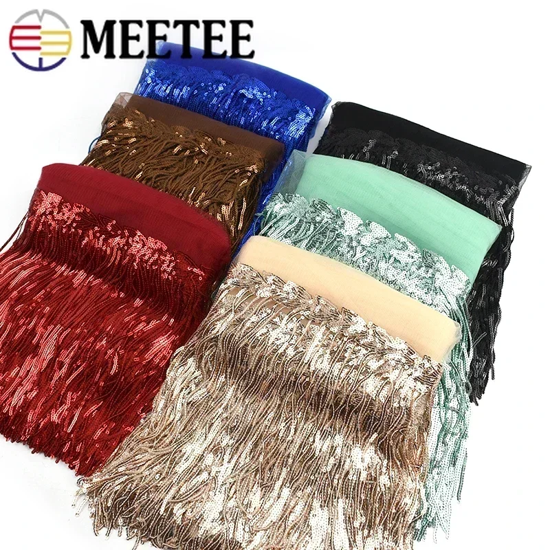 2/5/10 ярдов блестящая Вышивка – обзор и цена Beaded Trim Fringe