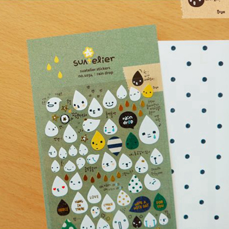 Корейские наклейки с каплей до – обзор и цена Embellishments For Scrapbooking