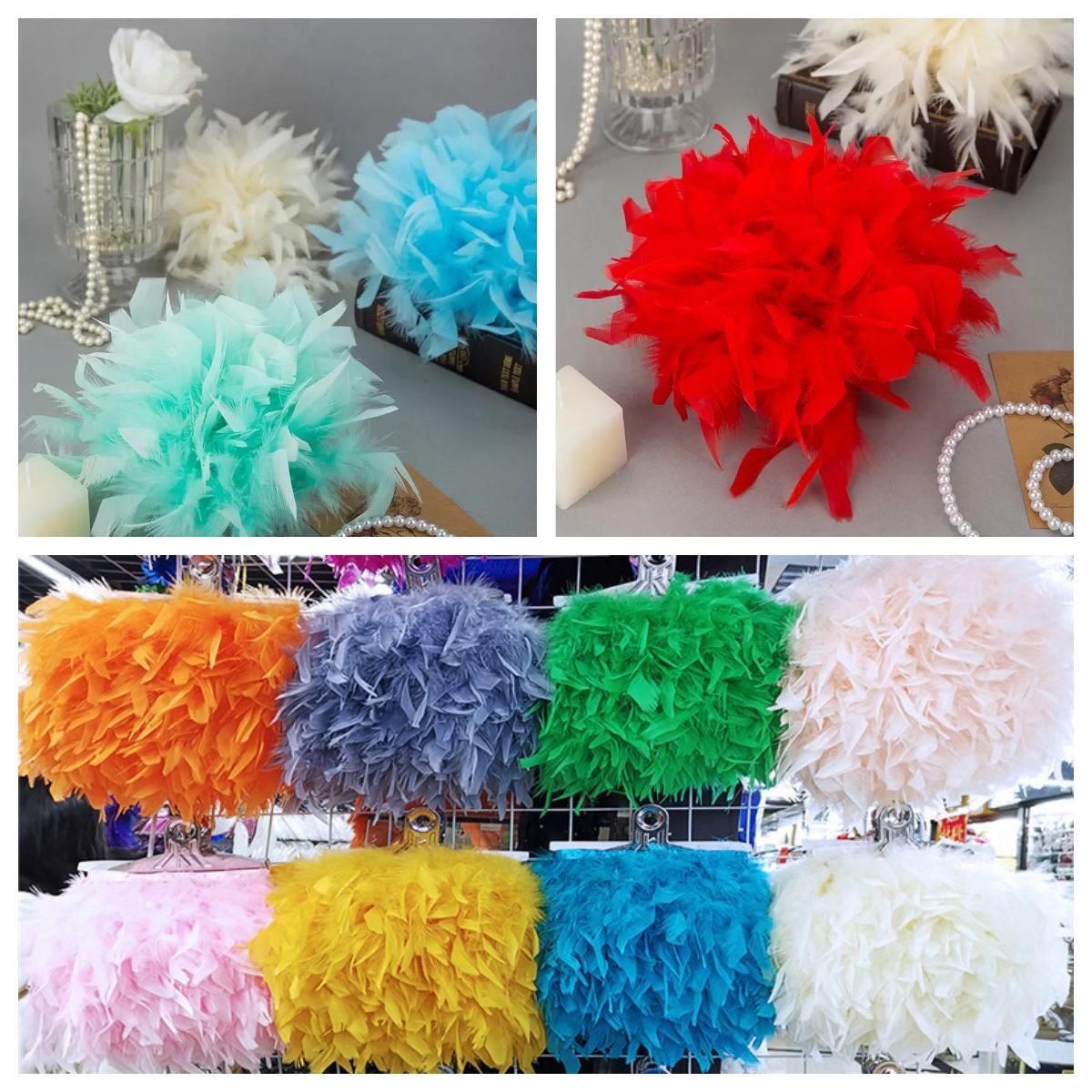 Натуральная турецкая отделка и – обзор и цена Feather Trim Marabou