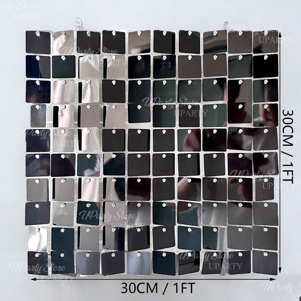 Черный мерцающий настенный фон – обзор и цена Sequin Fabric Panel