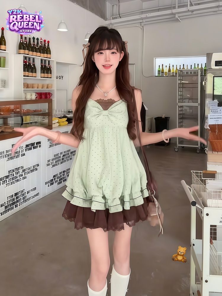 Нежное корейское платье-комбин – обзор и цена Elastic Lace Trim