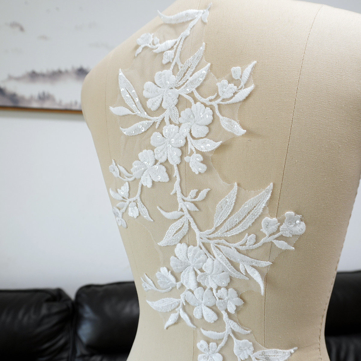 Белые аппликации из ткани с цв – обзор и цена Embellish Craft